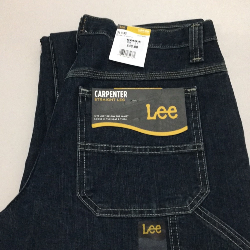 New Lee carpenter Jeans straight leg 31X 32